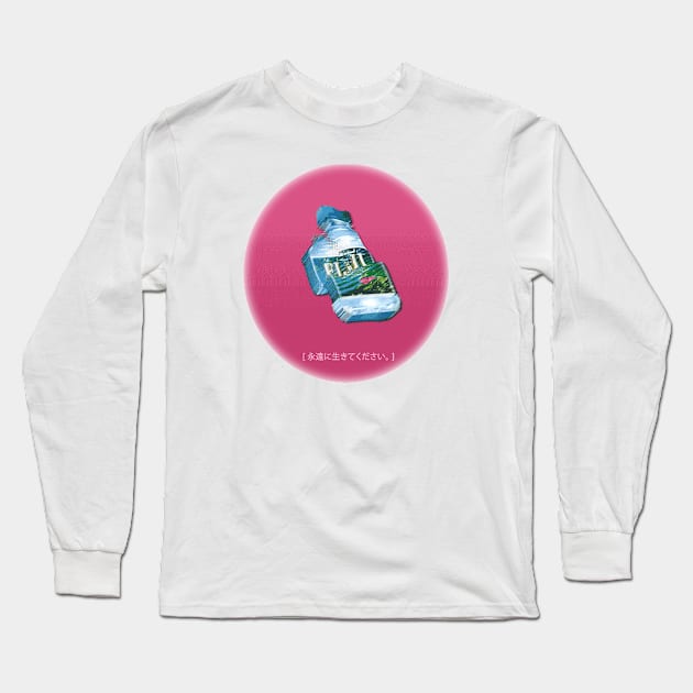 Fiji water live forever Long Sleeve T-Shirt by Custom Style